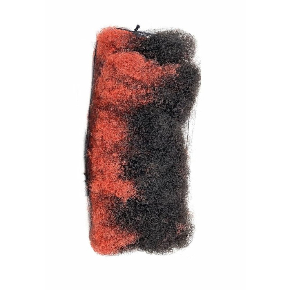 100% Human Hair Afro Twist 12" 16" Inch Length Braiding Extensions (BUY ONE, GET ONE FREE!) (12 INCH, T1B/RED)