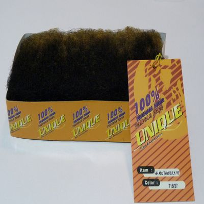 100% Human Hair Afro Twist 12" 16" Inch Length Braiding Extensions (BUY ONE, GET ONE FREE!) (16 INCH, T1B/27)