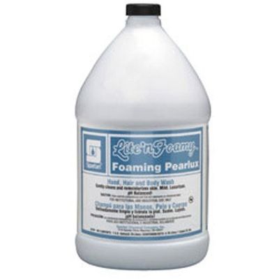 Spartan Lite'n Foamy Foaming Pearlux Hand/Hair/Body Cleanser, Gallons,4 Per Case