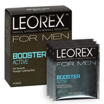 LEOREX Booster Active For Men Anti-Wrinkle Tightening Lift Firm Cream - Ultra Cream Repair Facial Mask, Age Eraser Firming Creams, Rejuvenating Anti-Aging Creams 10 Treatments 33 Grams