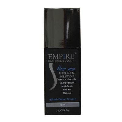 Empire Hair Max Keratin Loss Concealer Thickening Fibers Builder 0.88oz / 25gr (Gray)