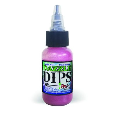 Face Painting Makeup - ProAiir Waterproof Brush On Dazzle DIPS - 1 oz (30ml) Pink