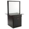 Buy-Rite Miami Double-Sided Salon Styling Station for 2 Stylists  Dual 30"x36" Mirrors, Utility Drawers, Storage Cabinets with Adjustable Shelves, Customizable Appliance Holders, BR-MIAMIDOUBLE view 1