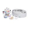 Amber Deluxe Salon & Spa Depilatory Waxing Kit w/Triple Wax Warmer, Cream, Classic & Turquoise Wax, Full Accessory Set, High-Volume Professional Use, AMB-E108 view 1