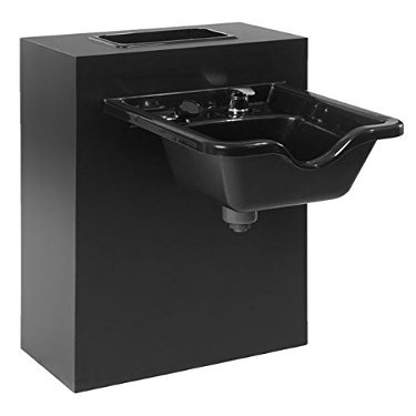 Buy-Rite Shampoo Bowl Bulkhead with Built-In Bottle Well for Professional Salons, Spas, and Barbershops, Ships Fully Assembled, BR-2FTBULKW/WELL