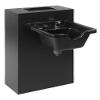 Buy-Rite Shampoo Bowl Bulkhead with Built-In Bottle Well for Professional Salons, Spas, and Barbershops, Ships Fully Assembled, BR-2FTBULKW/WELL view 1