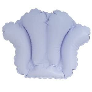 Deluxe Comfort Living Health Products Inf-1582-01 Inflatable Bath Pillow with Suction Cups