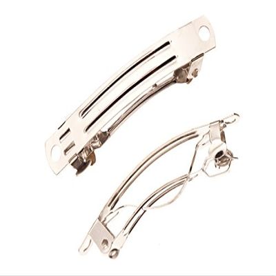 50mm Silver-Finished Barrette Sold per Pack of 10