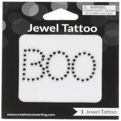 Creative Converting Boo Body Jewelry Tattoo