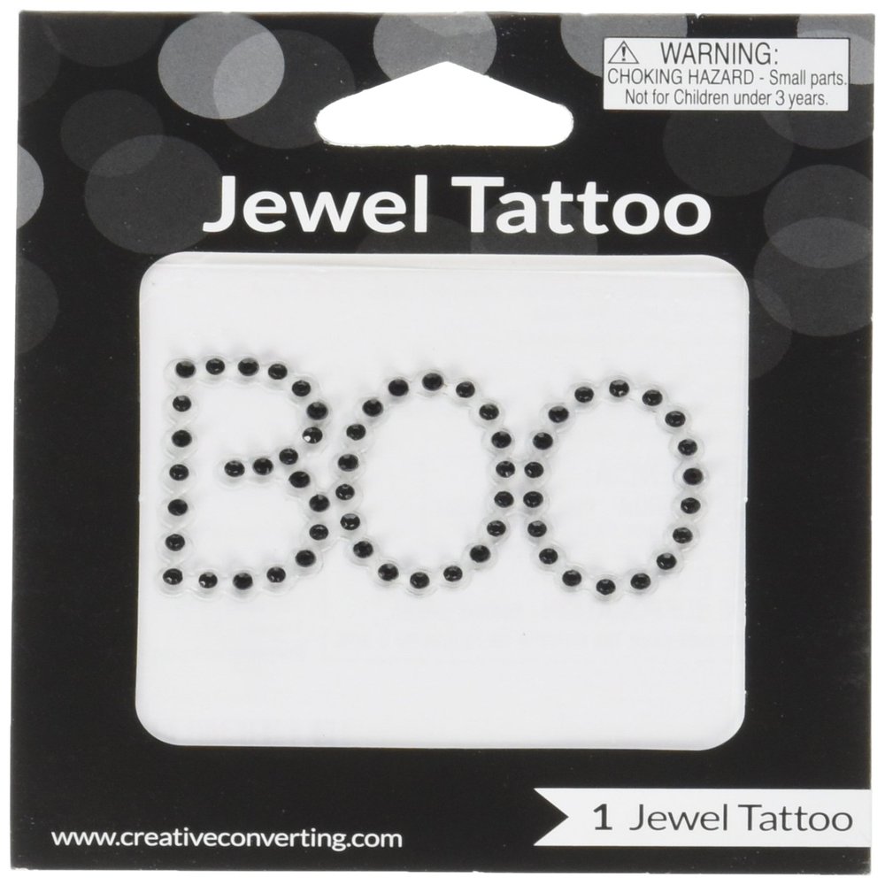 Creative Converting Boo Body Jewelry Tattoo