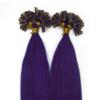 Xiaonibang Hair Extensions Pre Bonded Nail U Tip in Remy Brazilian Human Hair 100s (22''0.6g/s, Purple) view 1