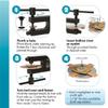 The Beadsmith EZ Rivet Piercing & Flaring Kit - Includes 3/32" T-bar Screws and Flat & Domed Bases for Piercing & Flaring - Domed Base for Use with Rings  Flat Base for Sheet Metal Up to 18 Gauge view 4