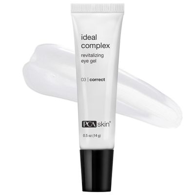 PCA SKIN Eye Serum, Ideal Complex Revitalizing Eye Gel, Upper and Under Eye Serum for Wrinkles, Puffy Eyes, Dark Circles, Fine Lines, Discoloration, and Sagging Eyelids, Light and Silky, 0.5 oz Tube