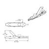 AST Labs Alligator Clip Bed-of-Nail and Single Spike Straight Nose Large 1 Set of 5 Colors view 2