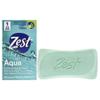 Zest Deodorant Bar Soap - Aqua - Moisturizing Body Soap Bar for Men and Women - Gentle Paraben Free, Phthalate-Free Formula - With Vitamin E - 3.2 oz view 1