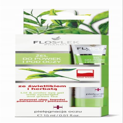 Floslek Lid & Under Eye Gel With Eyebright And Green Tea 15 Ml