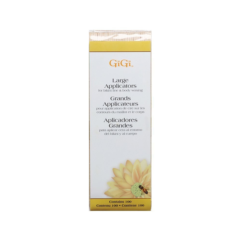 GiGi Large Applicators for Bikini Line Body Waxing 100 ea (Pack of 6)