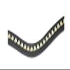 HyCLASS Curved Diamante Brow Band - Opaque Full view 1