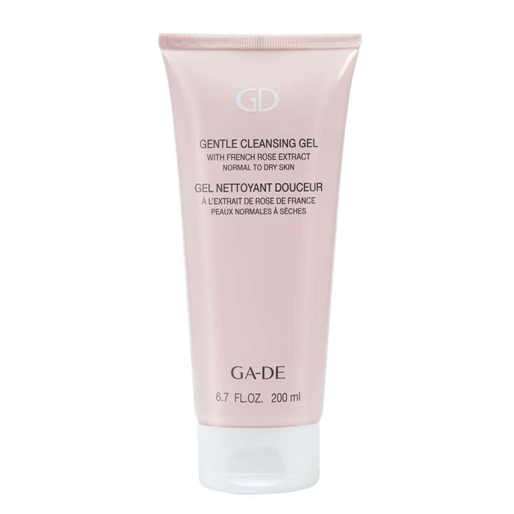 GA-DE Gentle Cleansing Gel - Normal to Dry Skin - Nourishing Fresh Cleansing Gel with French Rose, Purple Orchid, and Vitamin E - 6.7 oz