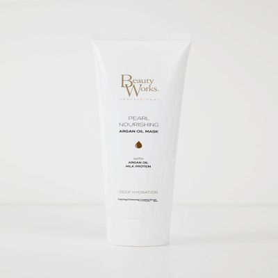 Beauty Works Pearl Nourishing Argan Oil Mask 250ml Milk Protein Deep Conditioning Treatment