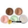 5pc KIT w/FACE BRUSH (EBONY) Mineral Makeup Set Full Size Powder Bare Skin Matte Foundation view 1