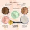 5pc KIT w/FACE BRUSH (EBONY) Mineral Makeup Set Full Size Powder Bare Skin Matte Foundation view 2
