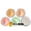 5pc KIT w/FACE BRUSH (BEIGE) Mineral Makeup Set Full Size Powder Bare Skin Matte Foundation view 1