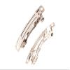 50mm Silver-Finished Barrette Sold per Pack of 10 (2pack Bundle), Save $1 view 1