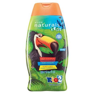 AVON Rio 2 Naturals Kids Crazy Coconut Shampoo & Conditioner 8.4 oz
