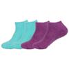 BambooMN Women's Small Fuzzy Soft Aloe Infused Nylon Spa Socks, Assortment 90, 4 Pairs view 1