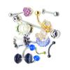 BodyJewelryOnline Randomly Picked Body Jewelry Pack [10 Pieces: Belly/Nose/Nipple/Tongue/Ear/Lip Rings], Mixed Styles/Designs, Plugs/Bars/Belly/Industrial/Acrylic/316L Surgical Steel Jewelry view 3
