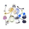 BodyJewelryOnline Randomly Picked Body Jewelry Pack [30 Pieces: Belly/Nose/Nipple/Tongue/Ear/Lip Rings], Mixed Styles/Designs, Plugs/Bars/Belly/Industrial/Acrylic/316L Surgical Steel Jewelry view 2