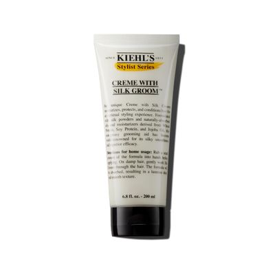 Kiehl's Crme with Silk Groom, Non-greasy Hair Styling Cream, Helps Moisturize & Smooth Hair, Adds Lustrous Shine, with Jojoba Oil, for All Hair Types - 6.8 fl oz