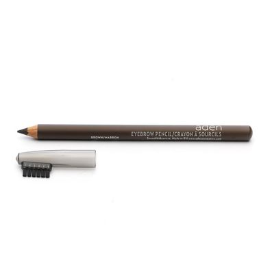aden Eyebrow Pencil 1.14gr With Eyebrow Brush Highly Pigmented & Draws Tiny Brow Hairs Waterproof & Long Lasting MADE IN ITALY (Brown)