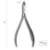 3 Claveles 12104 Cuticle Pliers 10 cm with Mouth 3 mm Court view 2