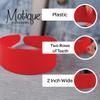 Motique Accessories Navy 2 Inch Hard Plastic Headband with Teeth Women and Girls wide Hair band view 3