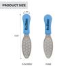 ForPro Pro Fusion Stainless Steel Pedi File - Coarse, Double-Sided Professional Quality - Blue Handle Pedicure File for Heels and Feet - 8.25 L view 2