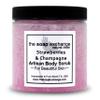 The Soap Exchange Sea Salt Body Scrub - Strawberries & Champagne Scent - Hand Crafted 8 fl oz / 240 ml Natural Artisan Skin Care, Shea Butter, Exfoliate, Moisturize, & Protect. Made in the USA. view 1