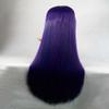 Simpleyourstyle Women Anime Cosplay Wigs 100cm 39.4inch Long Straight Synthetic Full Rose Network Lace Wigs for Women Black Brown Purple Pink Blue Red White Green Blonde Wigs U Pick (Dark Purple) view 3
