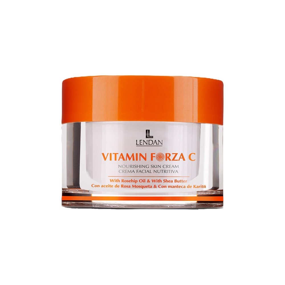 LENDAN - Vitamin C Cream - Vitamin Forza C - 50 ml - With Rosehip Oil and Shea Butter - Nourishing Facial Cream - Improves Skin Flexibility and Firmness