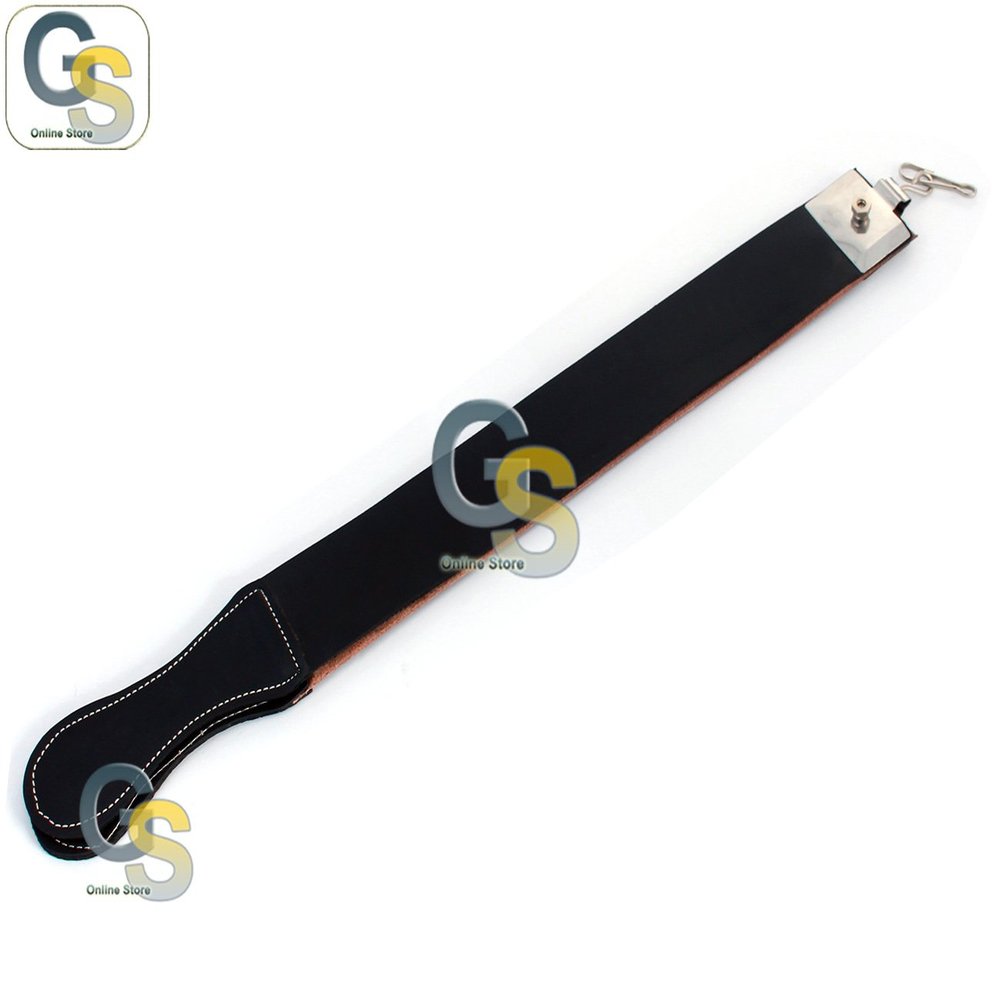 G.S CLASSIC SHAVE STRAIGHT RAZOR AND LEATHER STROP STRAP