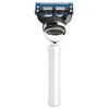 MHLE TRAVEL Silver Anodised Aluminum 5-Blade Razor Travel Razor view 1