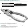 Toenail Clippers by Blizzard  Medical Grade Double Action Toe Nail Nipper Cutter for Thick Nails Seniors  6 inch German Tool Double Spring view 3