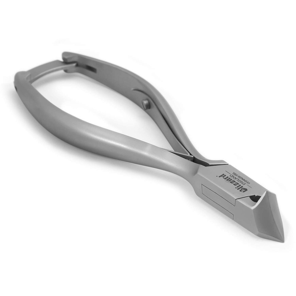 Nail Clippers for Men with Thick or Ingrown Toenails  Blizzard Podiatrist Toenail Clipper Set German Forged  5.5 inch Heavy Duty Nail Cutter  Moon Head Smooth Handles - Hospital Grade