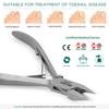 Ingrown Nail Clippers for Men with Ingrown Toenails  Blizzard Podiatrist Toenail Clipper Set German Forged (13 - Arrow Point - Smooth) view 3