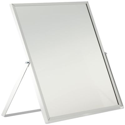  AD-605 Aluminum Tabletop Mirror, Extra Large, Easy to Read