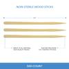 ForPro Professional Collection Premium Eye & Lip Wood Applicators, Non-Sterile, for Hair Removal Wax Application and DIY Projects, 3.5 L x .25 W, 500-Count view 3