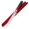 Bona Fide Beauty Czech Glass Nail File for Natural Nails (Black Red), 1Pc Crystal Nail Filer with Case Made in The EU view 1