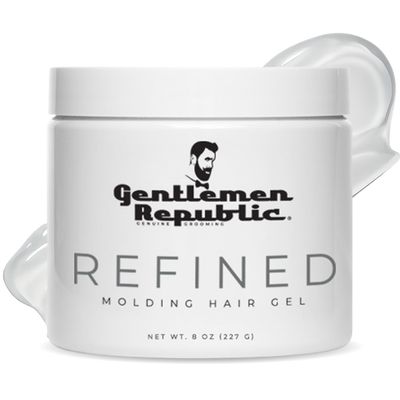 Gentlemen Republic 8oz Refined Hair Gel, 24 Hour Shine and Hold