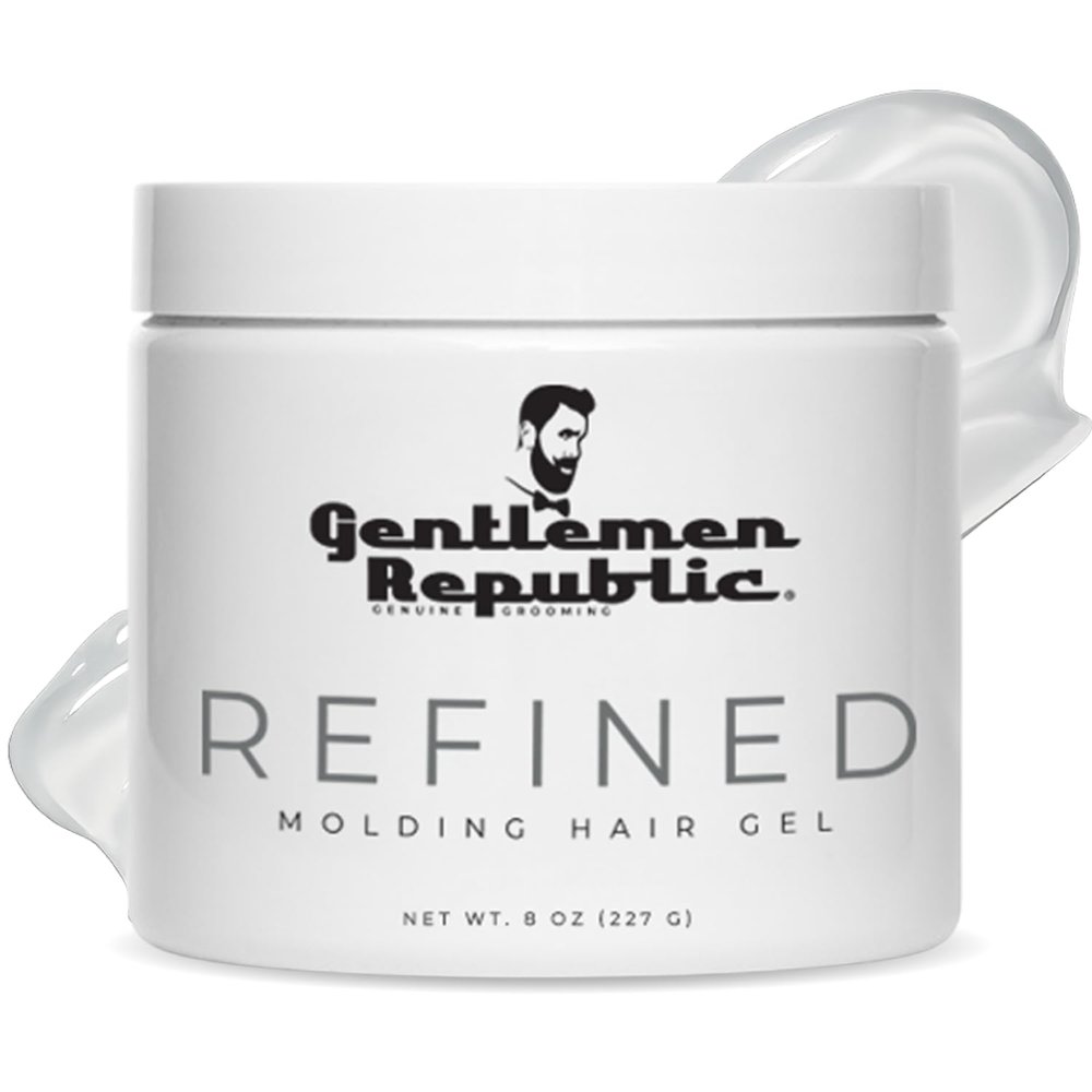 Gentlemen Republic 8oz Refined Hair Gel, 24 Hour Shine and Hold